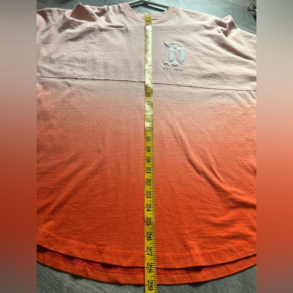 Disney Parks Unisex Orange Coral Ombre Spirit Jersey Disneyland Resort. Size M - Picture 11 of 11